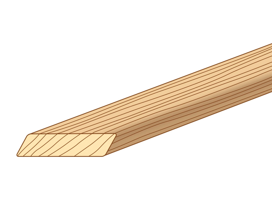 Rhombusleiste kanadische Lärche 28x68x4270 mm