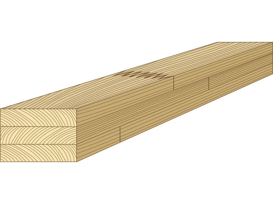 BSH Fichte GL24h Sichtqualität 160x80mm  6/12m